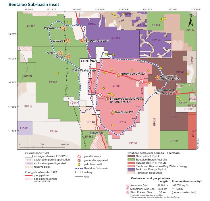 Beetaloo map